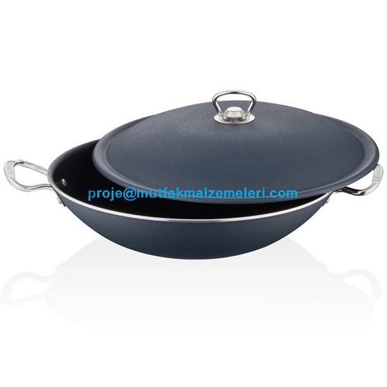 Fabrikasından kaliteli alüminyum wok tencere modelleri wok tencere üreticileri toptan siyah wok tencere satış listesi kapaklı wok tencere fiyatlarıyla alüminyum wok tencere satıcısı 